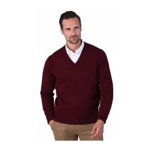 Trui William Lockie Men Rob Vee Neck Bordeaux-S