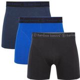 Boxershort Bamboo Basics Men Rico Black Blue Navy (3-Delig)-M