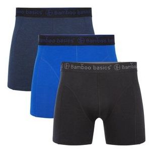 Boxershort Bamboo Basics Men Rico Black Blue Navy (3-Delig)-M