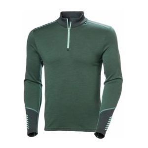 Skipully Helly Hansen Men Lifa Merino Midweight 1/2 Zip Jungle Green-XXL