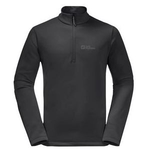 Trui Jack Wolfskin Men Baiselberg Half Zip Black-XXL