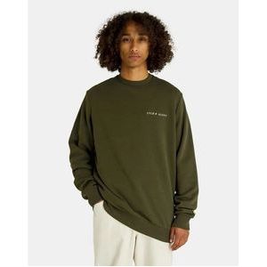 Crewneck Lyle & Scott Men Embroidered Olive-M