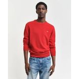 GANT - Superfine Lambswool Trui - Bright Red - 100% Lamswol
