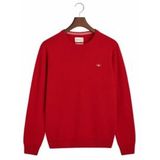GANT - Superfine Lambswool Trui - Bright Red - 100% Lamswol