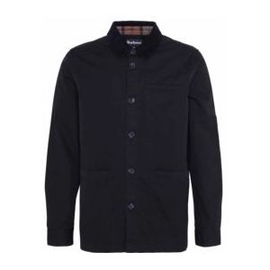 Overhemd Barbour Men Cole Tailored Fit Poplin Overshirt Black-M