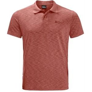 Polo Jack Wolfskin Men Travel Polo Barn Red-S