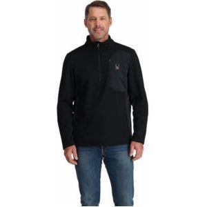 Skipully Spyder Men Bandit 1/2 Zip Black-M