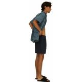 Korte Broek OAS Men Navy Linen Shorts