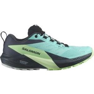 Trailrunning schoen Salomon Women Sense Ride 5 GTX Blue Radiance Green Ash India Ink-Schoenmaat 42