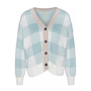 Vest Barbour Women Elodie Knitted Cardigan Blue Haze-14