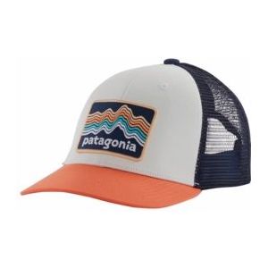 Pet Patagonia Kids Trucker Hat Ridge Rise Stripe Coho Coral