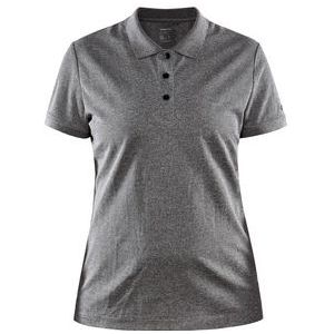 Polo Craft Women Core Unify Polo Shirt Dark Grey Melange