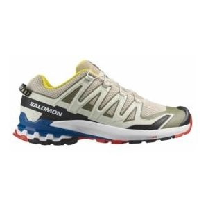 Trailrunning schoen Salomon Men XA PRO 3D V9 Rainy Day White Lapis Blue-Schoenmaat 43,5