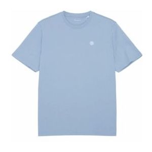 T-shirt KnowledgeCotton Apparel Men Loke Badge Tee  Asley Blue-XXXL