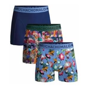 Boxershort Muchachomalo Men Bricks Print Print Blue ( 3-Pack )-S