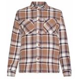 KnowledgeCotton Apparel - Overhemd - Bruin - Karo