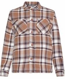 KnowledgeCotton Apparel - Overhemd - Bruin - Karo