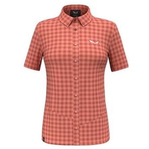 Blouse Salewa Women Puez Dry Short Sleeve Lantana Pink-L