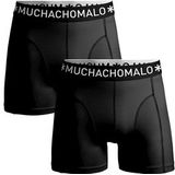 Boxershort Muchachomalo Men Microfiber Black Black (2-Delig)-M