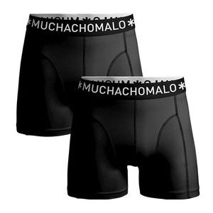 Boxershort Muchachomalo Men Microfiber Black Black (2-Delig)-XXL