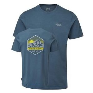 T-Shirt Rab Men Stance Mountain Peak Orion Blue-L