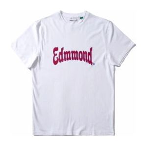 T-Shirt Edmmond Studios Men Curly Plain White-XXL