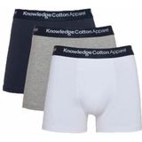 Ondergoed KnowledgeCotton Apparel Men Anker 3 Pack Grey Melange-M