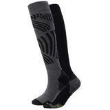 Skisok Icepeak Unisex Ilsenburg Black (2-Pack)-Schoenmaat 36 - 38