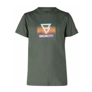 T-Shirt Brunotti Boys Jahny Logosquare Vintage Green-Maat 152