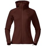 Vest Bergans Women Ulstein Wool Hood Amarone Red-XS