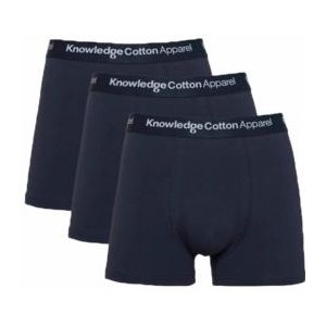 Ondergoed KnowledgeCotton Apparel Men Anker 3 Pack Total Eclipse-M