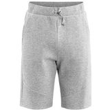Sportbroek Craft Men District Sweat Shorts Grey Melange-L