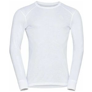 Ondershirt Odlo Men BL Top Crew Neck LS Active Warm Eco White-XS