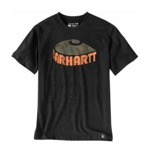T-Shirt Carhartt Men Heavyweight Camo C Graphic Black-S