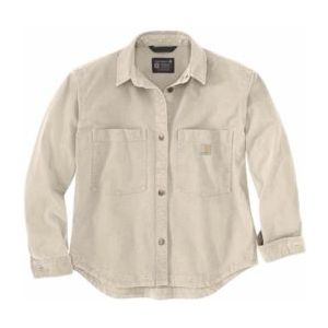 Blouse Carhartt Women Heavyweight Duck Overshirt Oat Milk-S