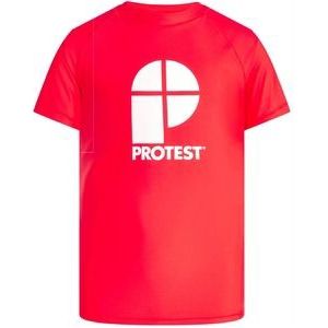 T-Shirt Protest Boys Berent Jr Rashguard Short Sleeve Tomato-Maat 140