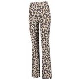 Legging Deblon Women Celine Cropped Flared Leggings Leopard Chocolate-M