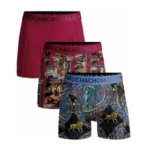 Boxershort Muchachomalo Boys Rome Print Print Red ( 3-Pack )-Maat 146 / 152