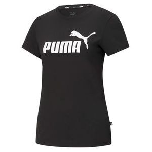 T-Shirt Puma Women Essentials Logo Tee Black-M