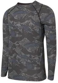 Thermoshirt Saxx Men Quest Long Sleeve Navy Mountainscape-S