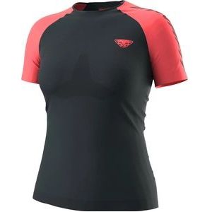 Hardloopshirt Dynafit Women Ultra 3 S-Tech Short Sleeve Blueberry Hot Coral-M / L