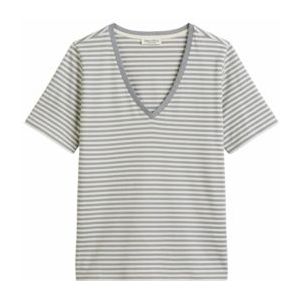 Marc O'Polo - T-Shirt - Nordic Sea / Offwhite - Dames - 503207251107