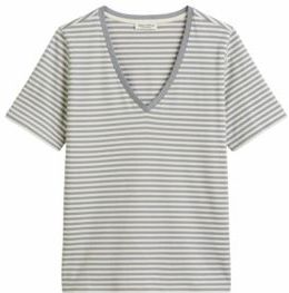 Marc O'Polo - T-Shirt - Nordic Sea / Offwhite - Dames - 503207251107