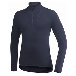 Skipully Woolpower Unisex Zip Turtleneck 400 Dark Navy-M