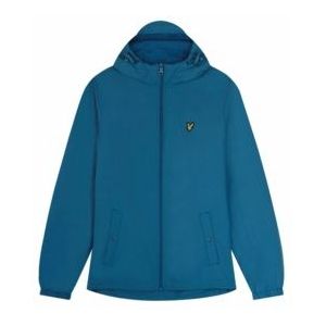 Jas Lyle & Scott Men Zip Through Hooded Jacket Spring Blue-XL