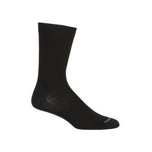 Sokken Icebreaker Men Lifestyle Fine Gauge Crew Black-Schoenmaat 44 - 49