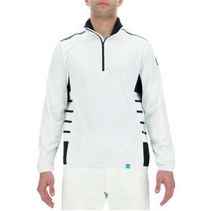 Skipully UYN Men Natyon Ribs 2Nd Layer Half Zip White Black White-S