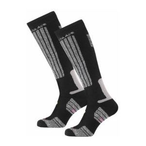 Skisok Poederbaas Black (2 pack)-Schoenmaat 35 - 38