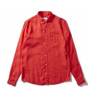 Shirt Edmmond Studios Men Linen Plain Red-S
