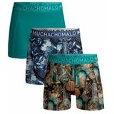 Boxershort Muchachomalo Men Athens Print Print Green ( 3-Pack )-XXL